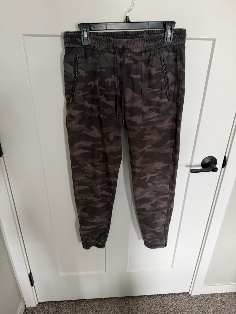 Athleta Women's Camo Track Joggers in Dark Olive